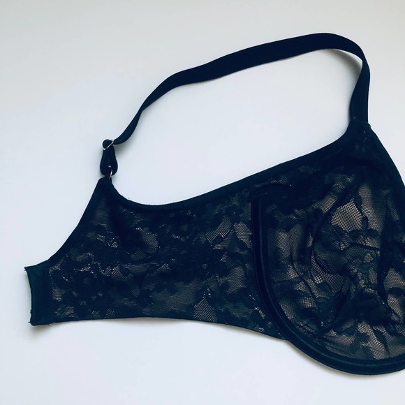 Le Mystere Lace Perfection Smoother Underwire Bra 32DD/32E Black 4030903 BPLLK - Picture 3 of 10